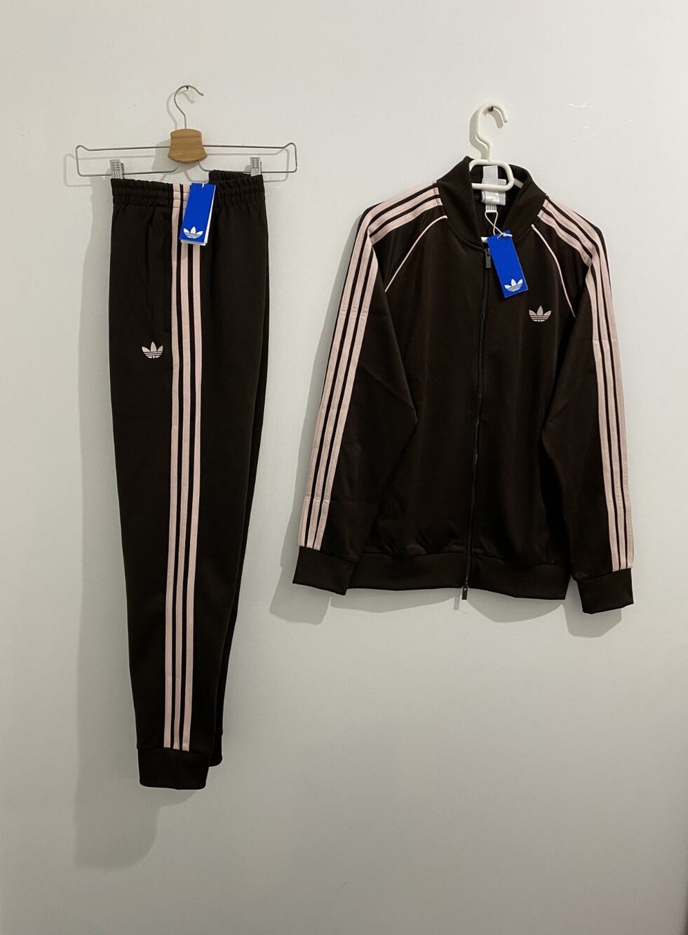 Adidas Originals Classics Superstar Tracksuit Aurora Coffee Sandy Pink Size L